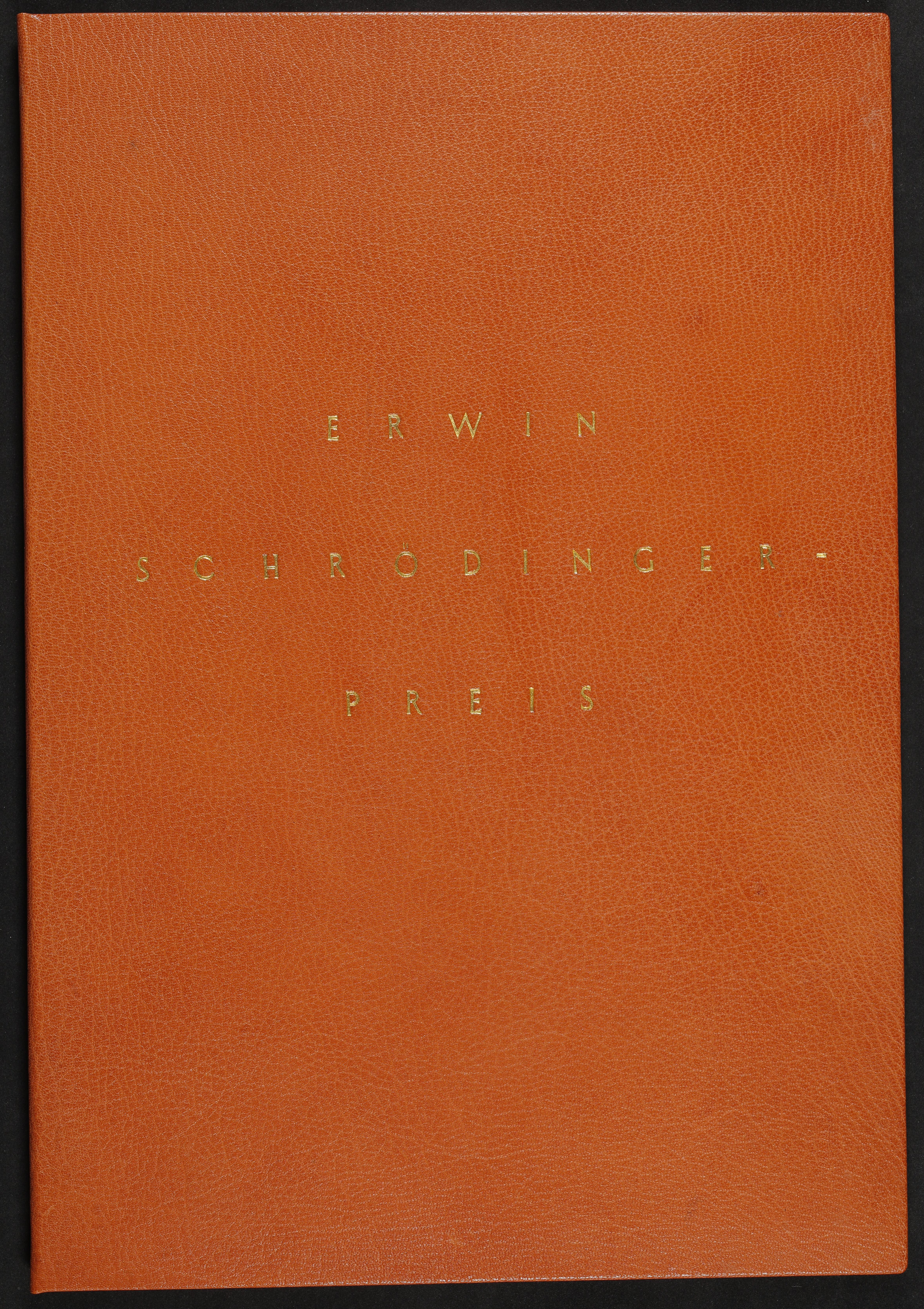 Urkunde „Erwin Schrödinger-Preis für Erwin Schrödinger“
